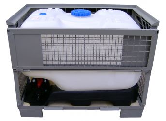 Gitterbox für IBC 530 Liter /Kunststofftank KT 530 Liter